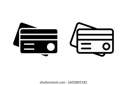 Credit card icon vector illustration. Credit card payment sign and symbol