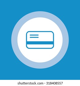 Credit card icon . Vector illustration