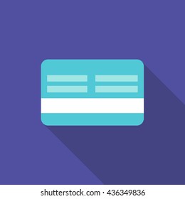credit card icon. vector illustration