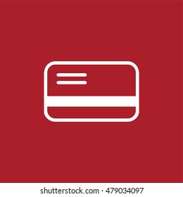 Credit card icon . Vector illustration