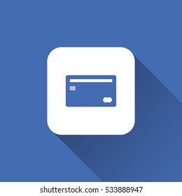 credit card icon. vector illustration