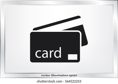 credit card icon vector illustration EPS 10