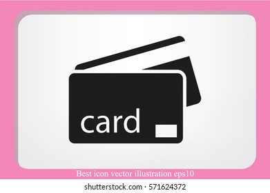 credit card icon vector illustration 
