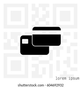 credit card icon. vector illustration