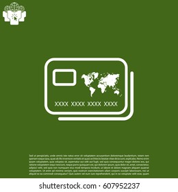 credit card icon. vector illustration