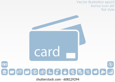 credit card icon vector illustration EPS 10
