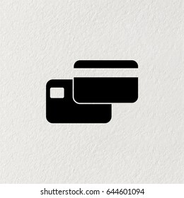 credit card icon. vector illustration
