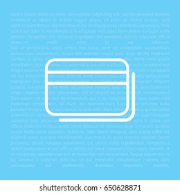 credit card icon. vector illustration