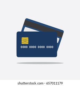 Credit card icon, vector illustration design. Finance objects collection.