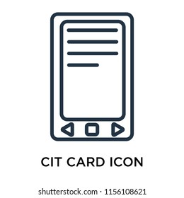 Credit card icon vector isolated on white background, Credit card transparent sign , thin symbol or stroke element design in outline style