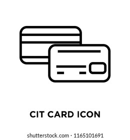 Credit card icon vector isolated on white background, Credit card transparent sign