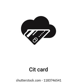 Credit card icon vector isolated on white background, logo concept of Credit card sign on transparent background, filled black symbol