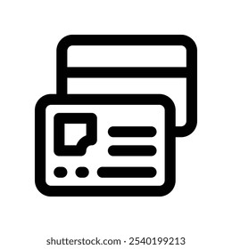 Kreditkartensymbol. Vektorliniensymbol für Ihre Website, Ihr Handy, Ihre Präsentation und Ihr Logo-Design.