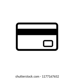 Credit card icon vector logo template flat trendy