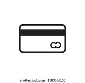 Credit card icon vector logo template