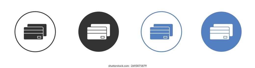 Vektor des Kreditkartensymbols. Illustration der Logo-Vorlage