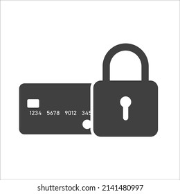 Vector de icono de tarjeta de crédito en fondo blanco