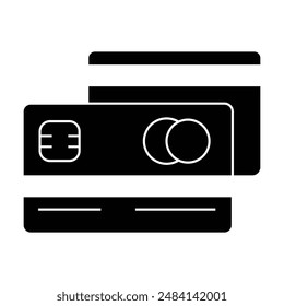 Credit card icon vector on white background