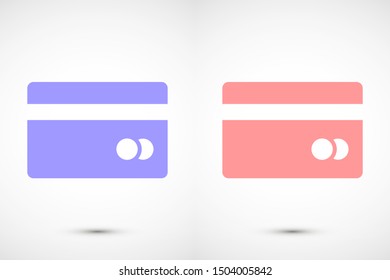 Credit card icon vector payment sign.Credit card icon vector,Credit card icon in trendy flat style isolated on white background Credit card icon web.