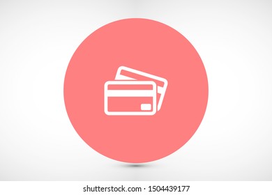 Credit card icon vector payment sign.Credit card icon vector,Credit card icon in trendy flat style isolated on white background Credit card icon web.