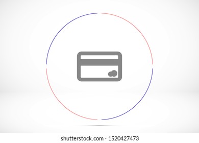 Credit card icon vector payment sign.Credit card icon vector,Credit card icon in trendy flat style isolated on white background Credit card icon web.