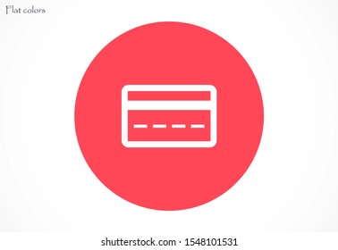 Credit card icon vector payment sign.Credit card icon vector,Credit card icon in trendy flat style isolated on white background Credit card icon web.