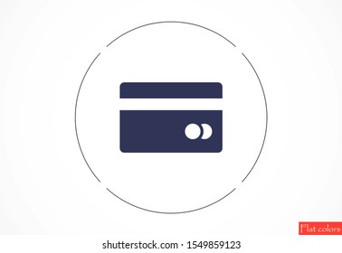 Credit card icon vector payment sign.Credit card icon vector,Credit card icon in trendy flat style isolated on white background Credit card icon web.
