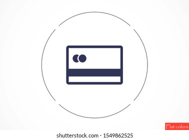 Credit card icon vector payment sign.Credit card icon vector,Credit card icon in trendy flat style isolated on white background Credit card icon web.