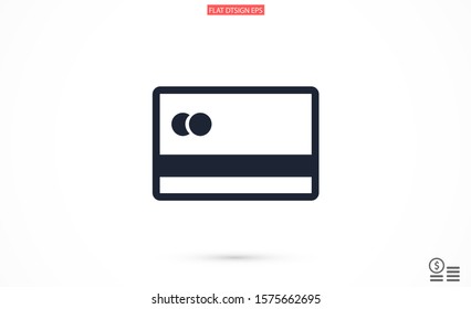 Credit card icon vector payment sign.Credit card icon vector,Credit card icon in trendy flat style isolated on white background Credit card icon web.