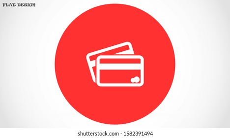 Credit card icon vector payment sign.Credit card icon vector. Credit card icon in trendy flat style isolated on white background.
