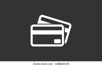 Credit card icon vector payment sign.Credit card icon vector,Credit card icon in trendy flat style isolated on white background Credit card icon web.