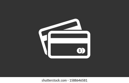 Credit card icon vector payment sign.Credit card icon vector,Credit card icon in trendy flat style isolated on white background Credit card icon web.