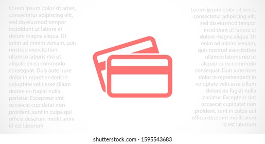 Credit card icon vector payment sign.Credit card icon vector,Credit card icon in trendy flat style isolated on white background Credit card icon web.