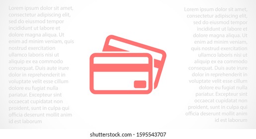 Credit card icon vector payment sign.Credit card icon vector,Credit card icon in trendy flat style isolated on white background Credit card icon web.