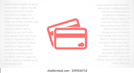 Credit card icon vector payment sign.Credit card icon vector,Credit card icon in trendy flat style isolated on white background Credit card icon web.