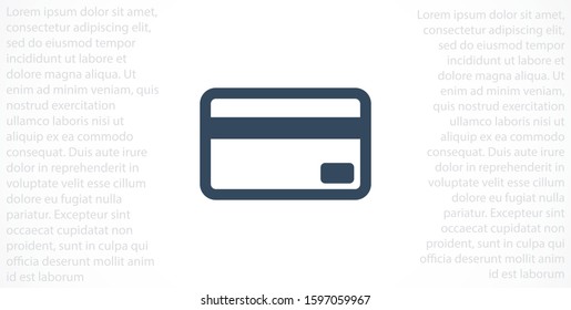Credit card icon vector payment sign.Credit card icon vector,Credit card icon in trendy flat style isolated on white background Credit card icon web.