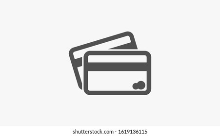 Credit card icon vector payment sign.Credit card icon vector,Credit card icon in trendy flat style isolated on white background Credit card icon web.