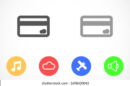 Credit card icon vector payment sign.Credit card icon vector,Credit card icon in trendy flat style isolated on white background Credit card icon web.