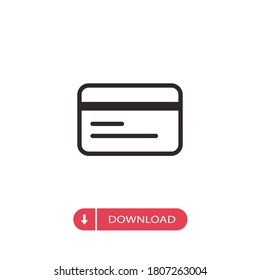 Credit card icon vector. Payment sign