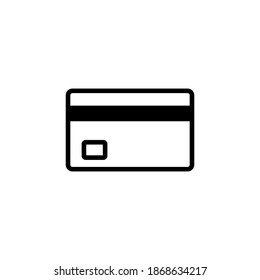 Credit card icon vector. Credit card payment icon vector