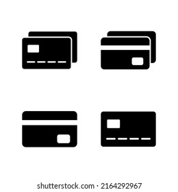 Vector de icono de tarjeta de crédito. Signo de pago de tarjeta de crédito y símbolo