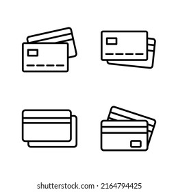 Credit card icon vector. Credit card payment sign and symbol