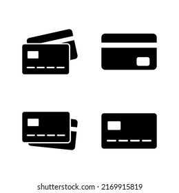 Vector de icono de tarjeta de crédito. Signo de pago de tarjeta de crédito y símbolo