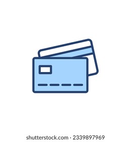 Credit card icon vector. Credit card payment sign and symbol