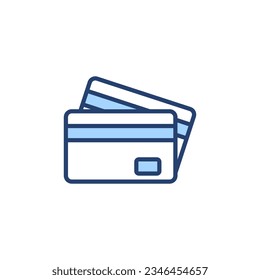 Credit card icon vector. Credit card payment sign and symbol