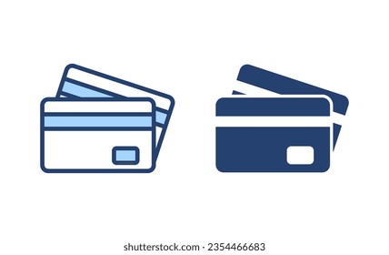 Credit card icon vector. Credit card payment sign and symbol