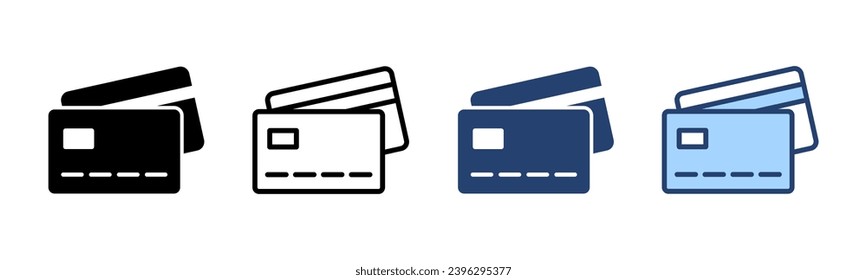 Credit card icon vector. Credit card payment sign and symbol