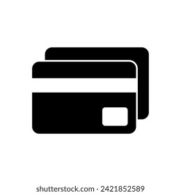 Credit card icon vector. Credit card payment icon vector