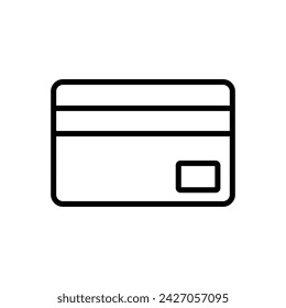 Credit card icon vector. Credit card payment icon vector