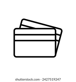 Icono de tarjeta de crédito vector. Icono de pago con tarjeta de crédito